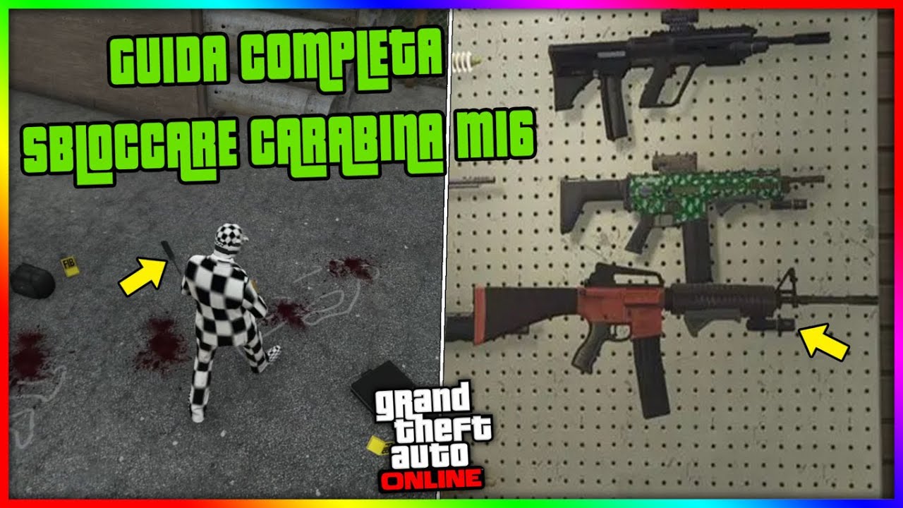 COME TROVARE LA NUOVA CARABINA M16 E PROVARLA IN ANTEPRIMA (CACCIA AL TESORO) GTA 5 ONLINE ITA