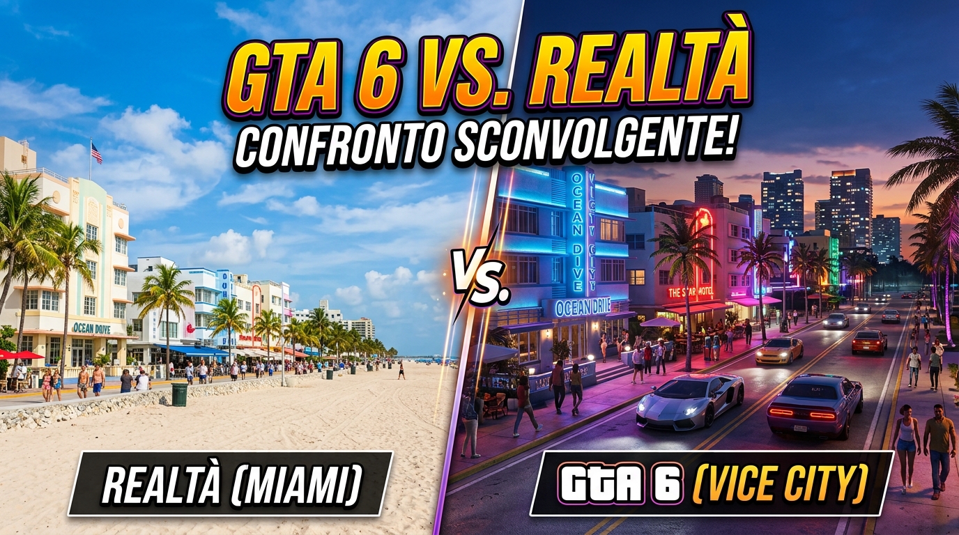 GTA 6: i luoghi reali di Vice City e Leonida a confronto