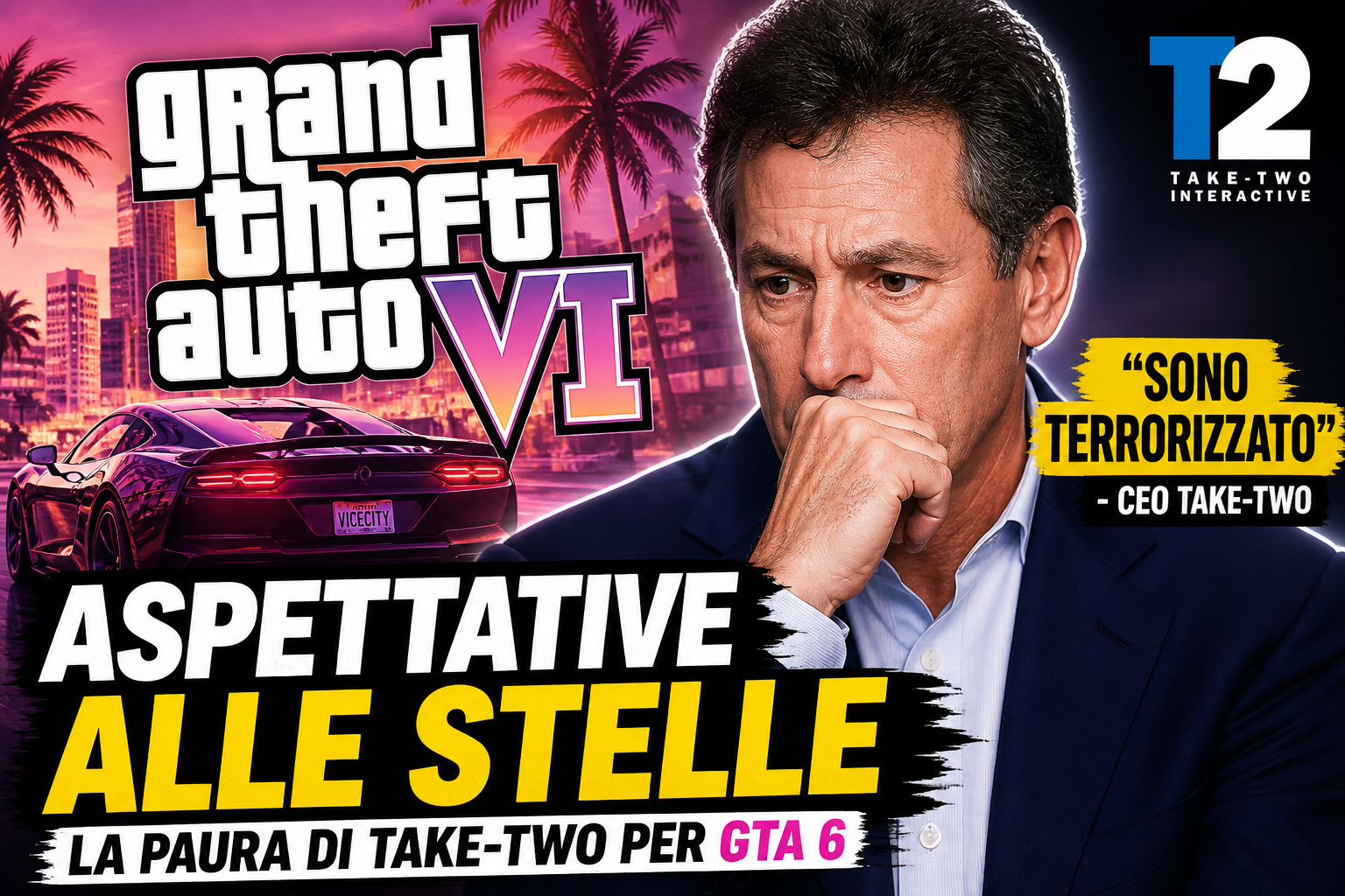 GTA 6: il CEO di Take-Two è Terrorizzato per le aspettative altissime del gioco