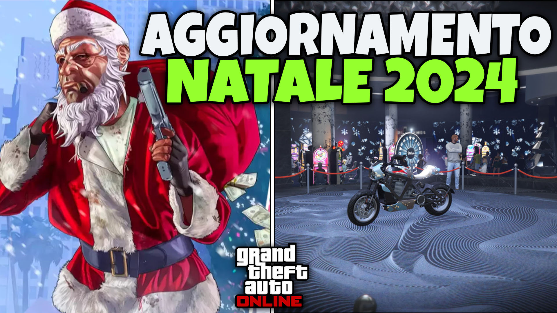 AGGIORNAMENTO DI NATALE 2024 SCONTI E SOLDI TRIPLI GTA ONLINE 19/12/2024-1/01/2025