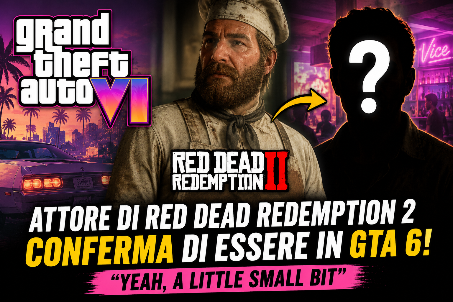 Attore di Red Dead Redemption 2 conferma di essere in GTA 6: ecco chi è