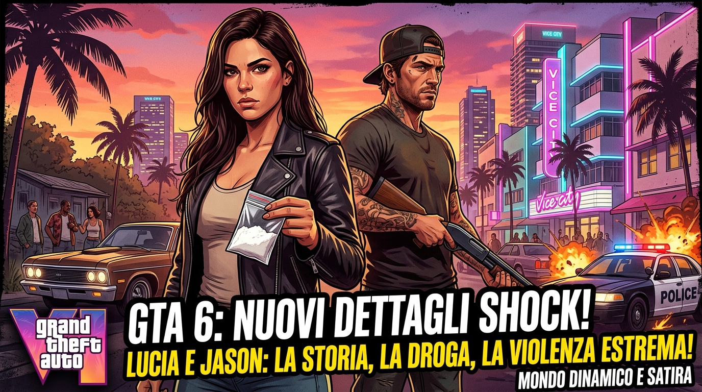 GTA 6: nuovi dettagli sul mondo di gioco e la storia di Lucia e Jason