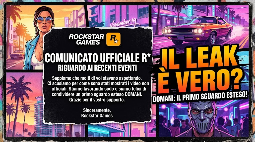 GTA 6: Rockstar rompe il silenzio sulla fuga di gameplay e annuncia nuovi dettagli
