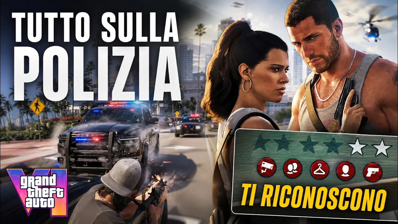 GTA 6 il nuovo sistema di ricercato della Polizia (Guida Completa)