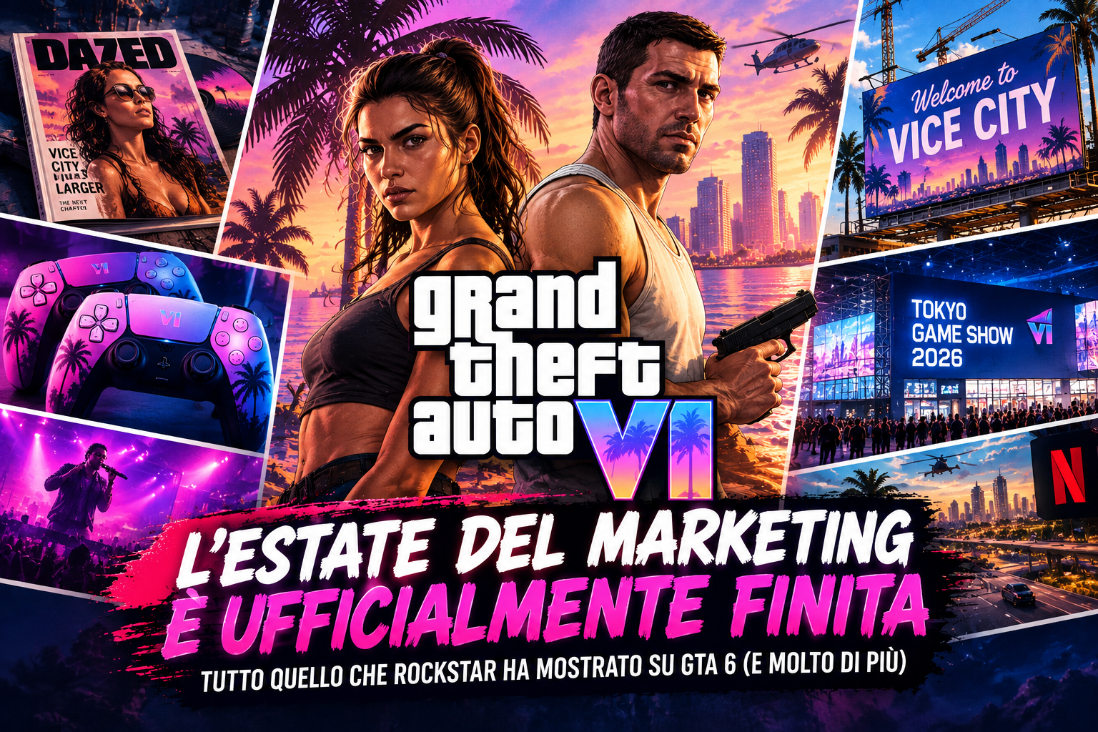 GTA 6: Rockstar sorprende con il marketing estivo, ecco tutto quello che ha mostrato