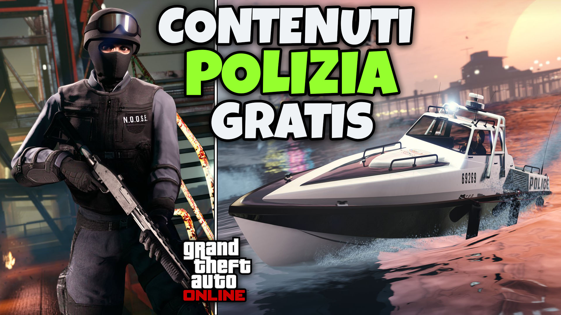 GTA Online: Nuova Barca della Polizia e Completo NOOSE in Arrivo!