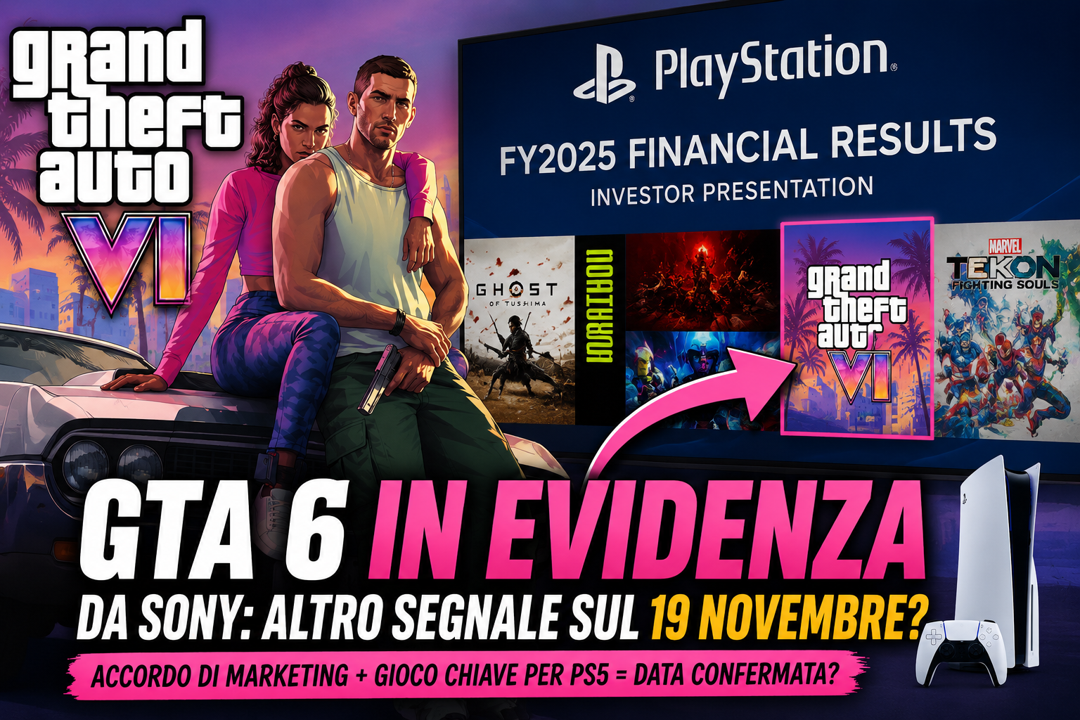 GTA 6 protagonista nella conferenza Sony: altro segnale fortissimo sul lancio del 19 novembre?