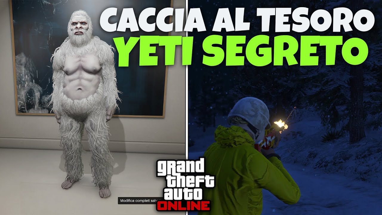 COME TROVARE LO YETI SU GTA ONLINE! NUOVA CACCIA AL TESORO (COMPLETO YETI SEGRETO) + $100K FACILI